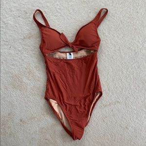 Jcrew One Piece Burnt Orange Swimsuit
